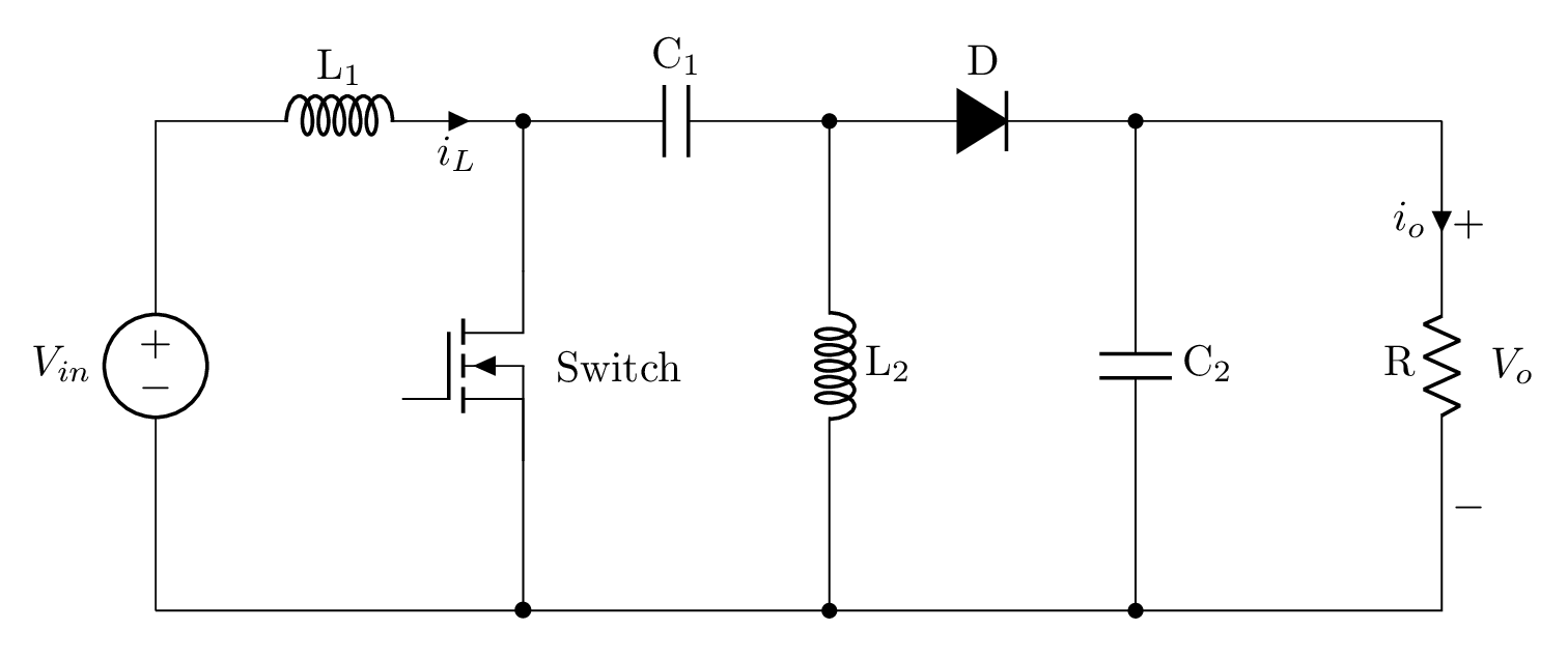 Sepic Converter in circuitikz