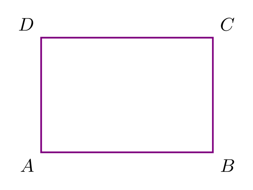 Rectangle with labels Rectangle with labels