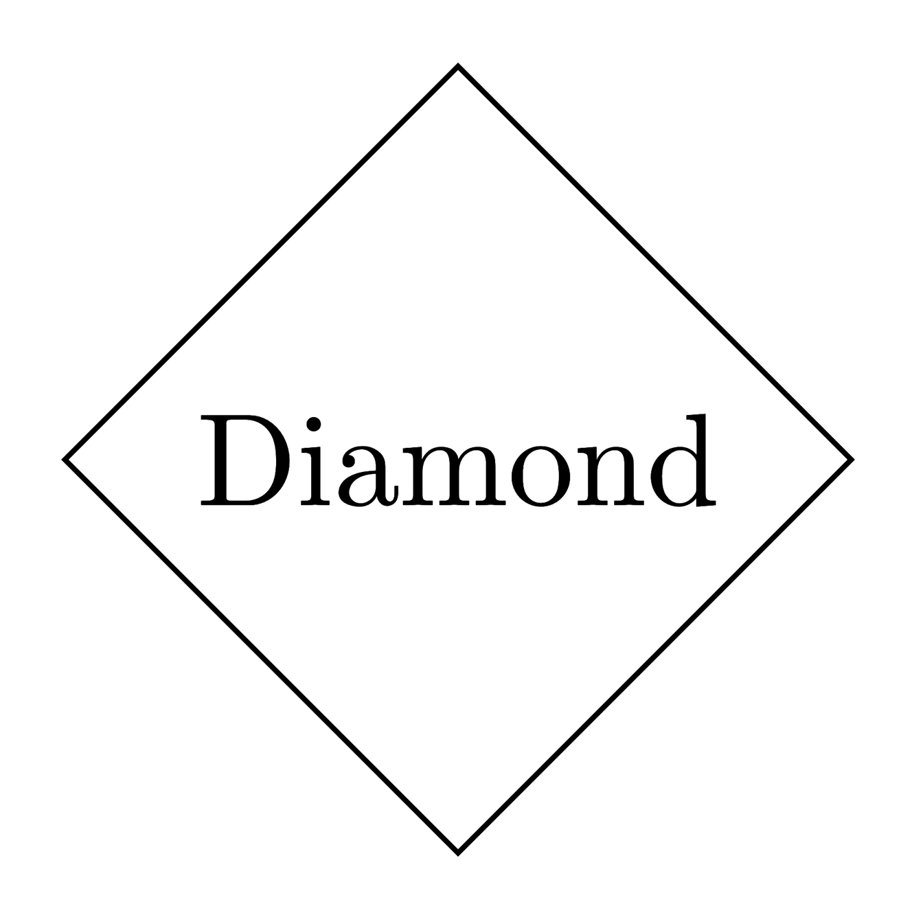 Add text content to Diamond shape in TikZ