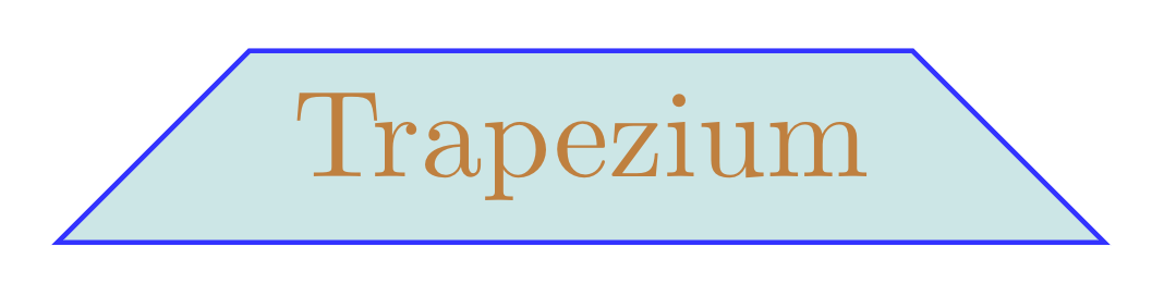 Trapezium with equal angles in TikZ